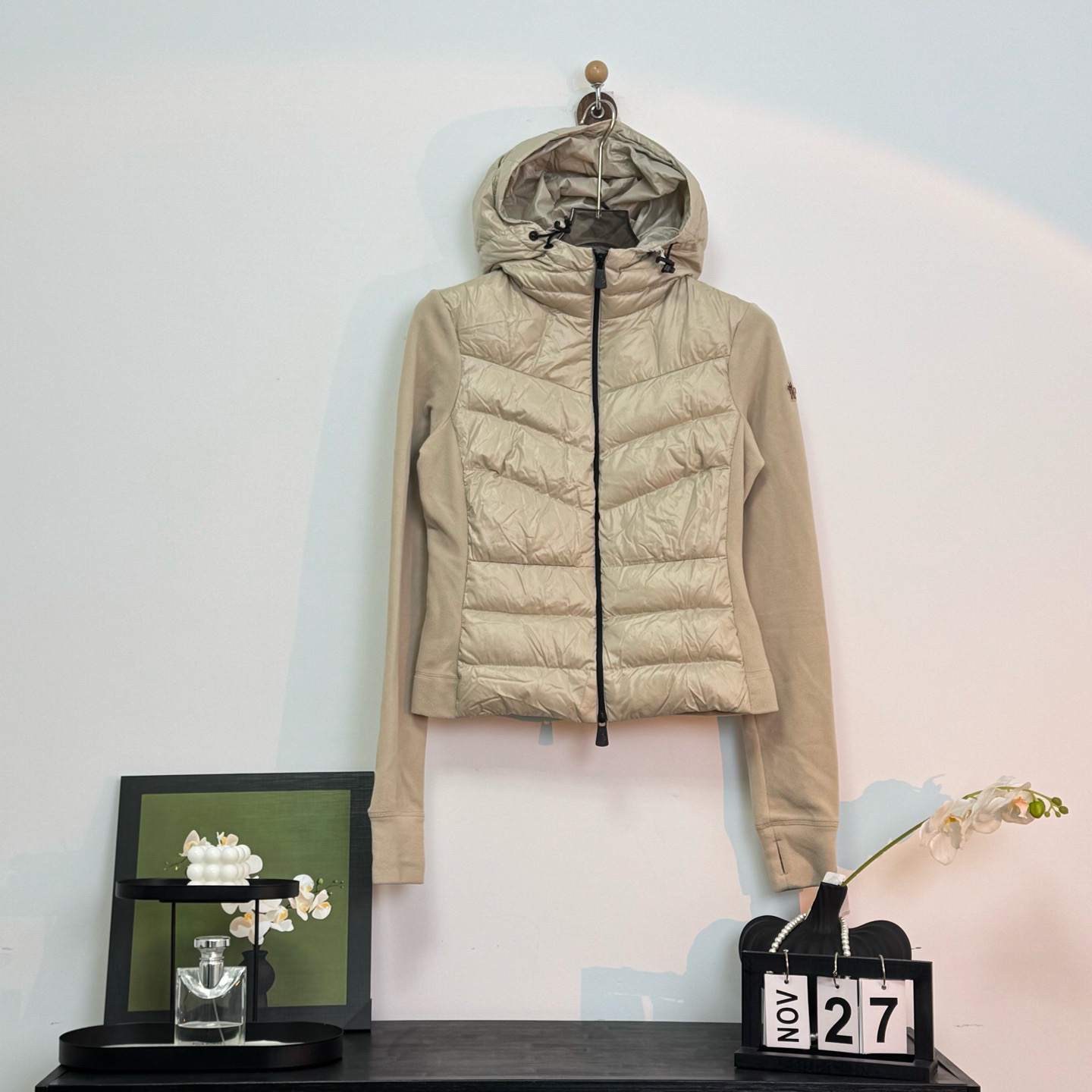 99新 MONCLER Padded cardigan羽绒服夹克 M码 