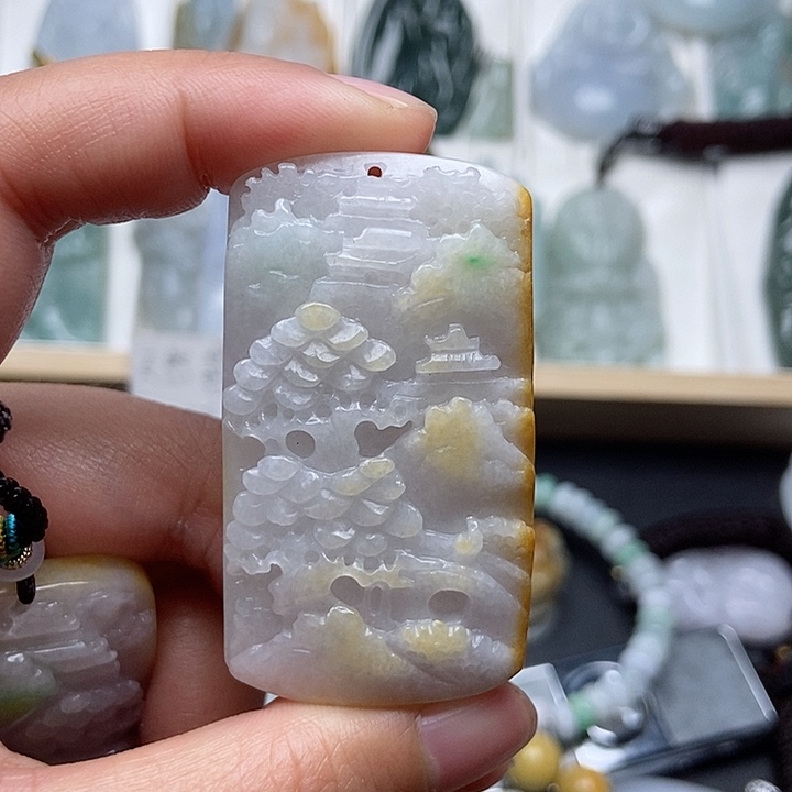 翡翠吊坠(不含链)未镶嵌翡翠