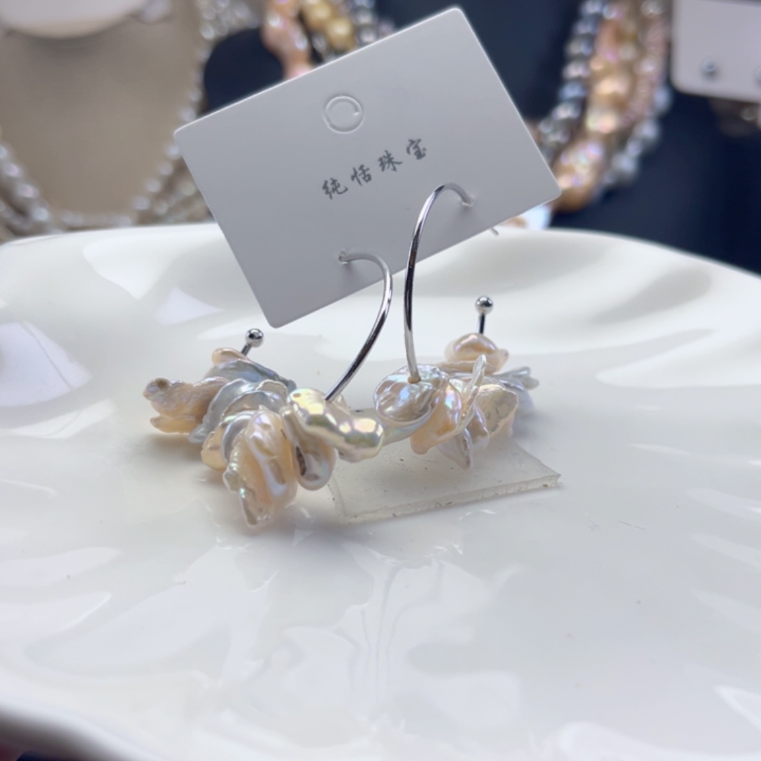 未镶嵌耳饰淡水珍珠【纯恬】
