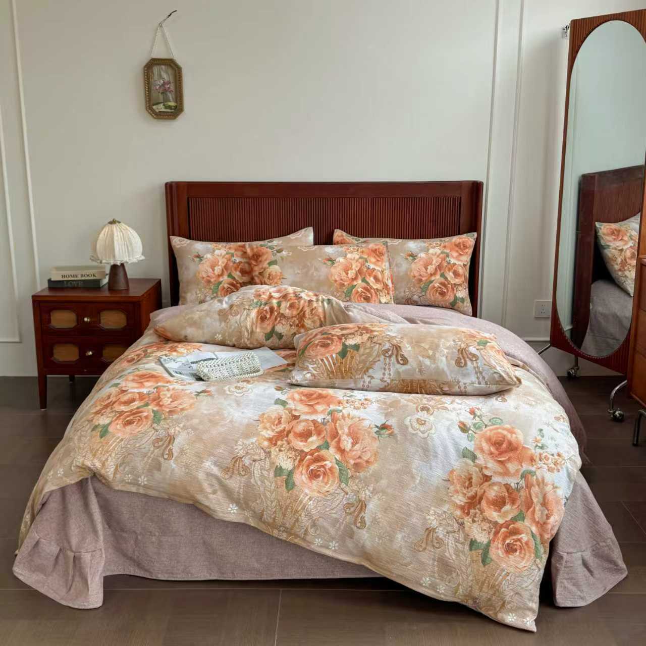 床品套件欧式绒被森系全棉四件套床品透气被罩四季