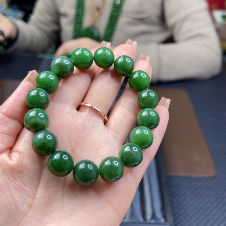 【闪购商品】和田玉（碧玉）手链未镶嵌卡13