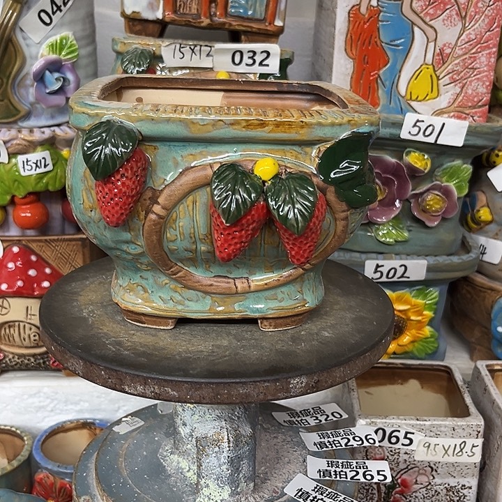 粗陶材质多肉花盆