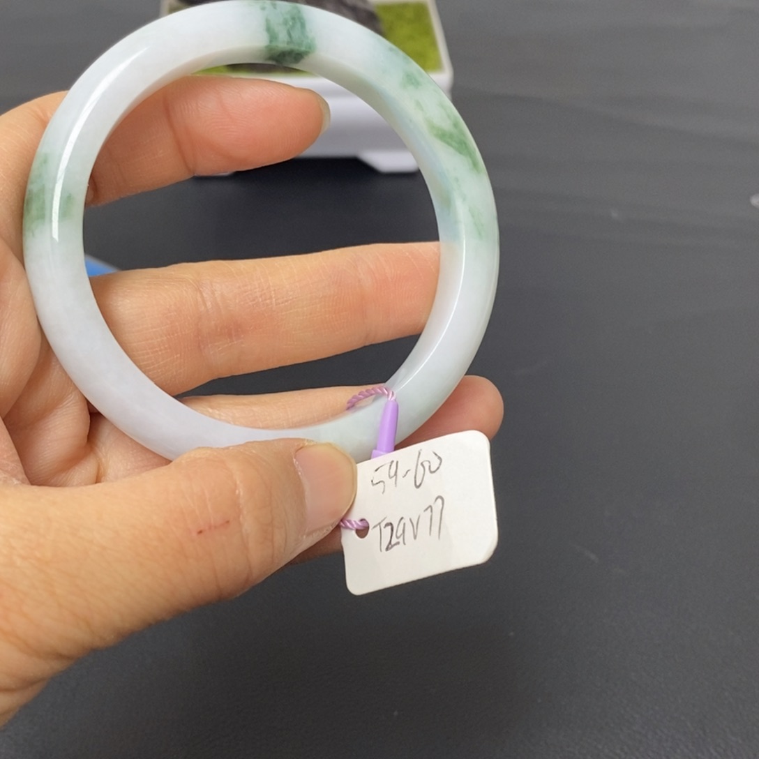 翡翠手镯未镶嵌蜜*5960圈口