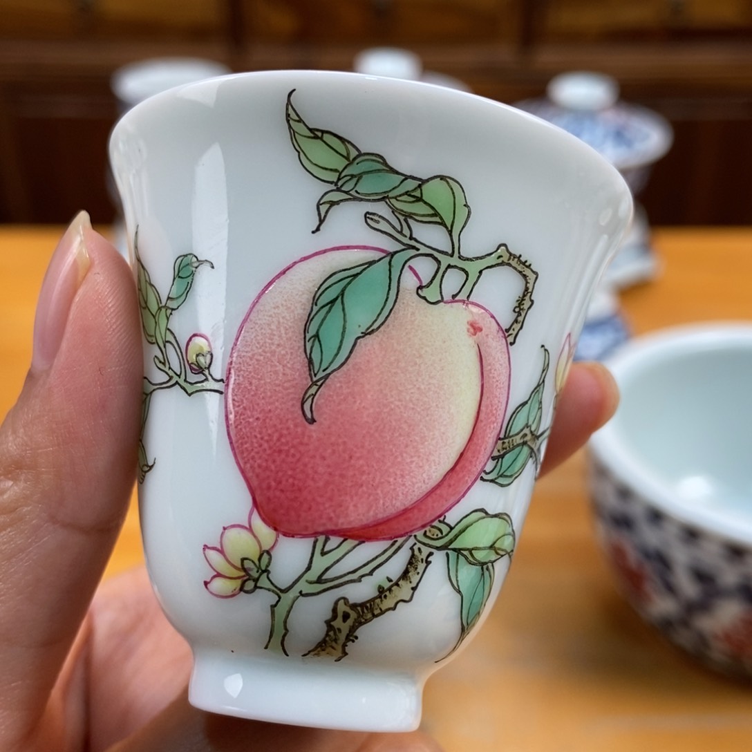 手绘现代茶具，非古董