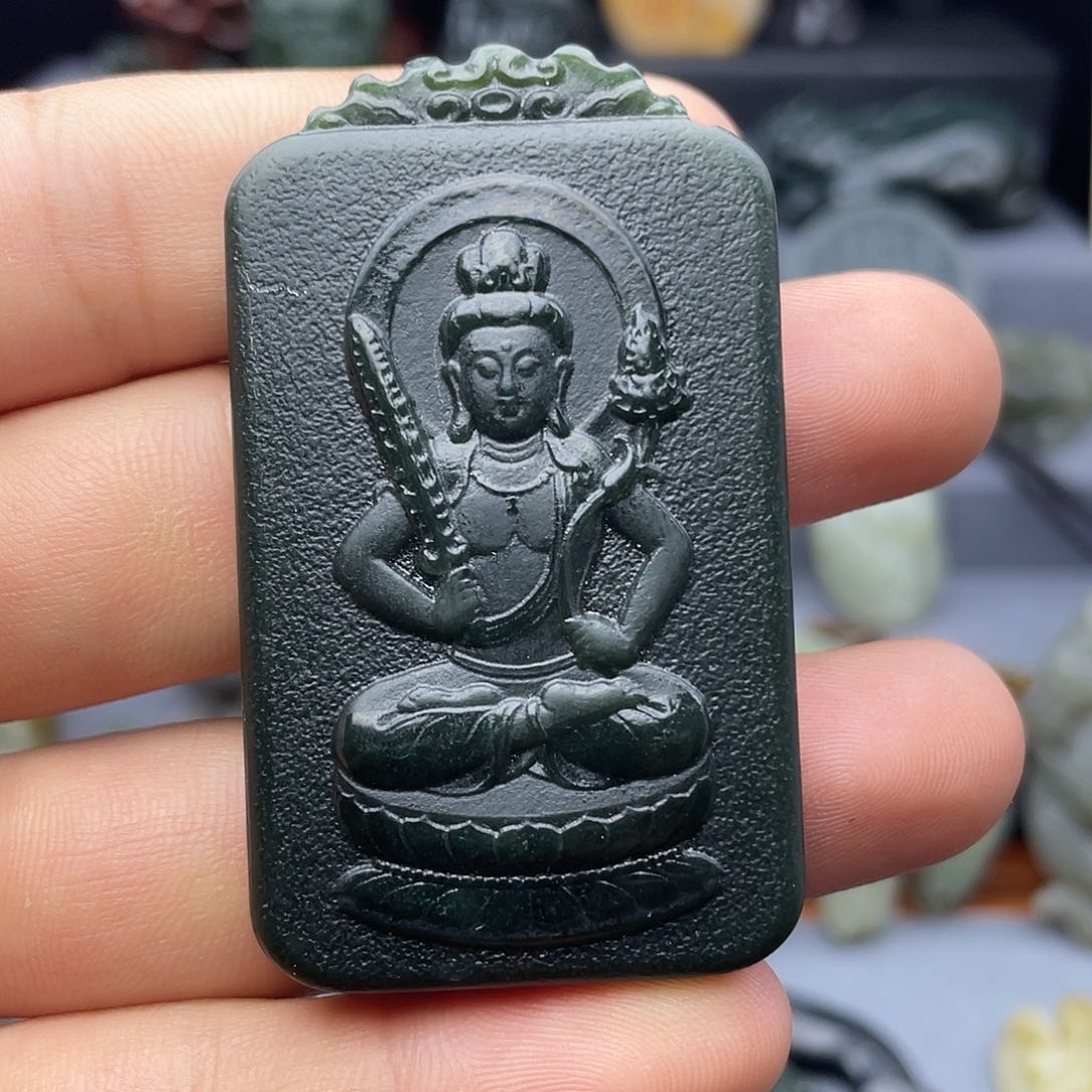 和田玉未镶嵌挂件