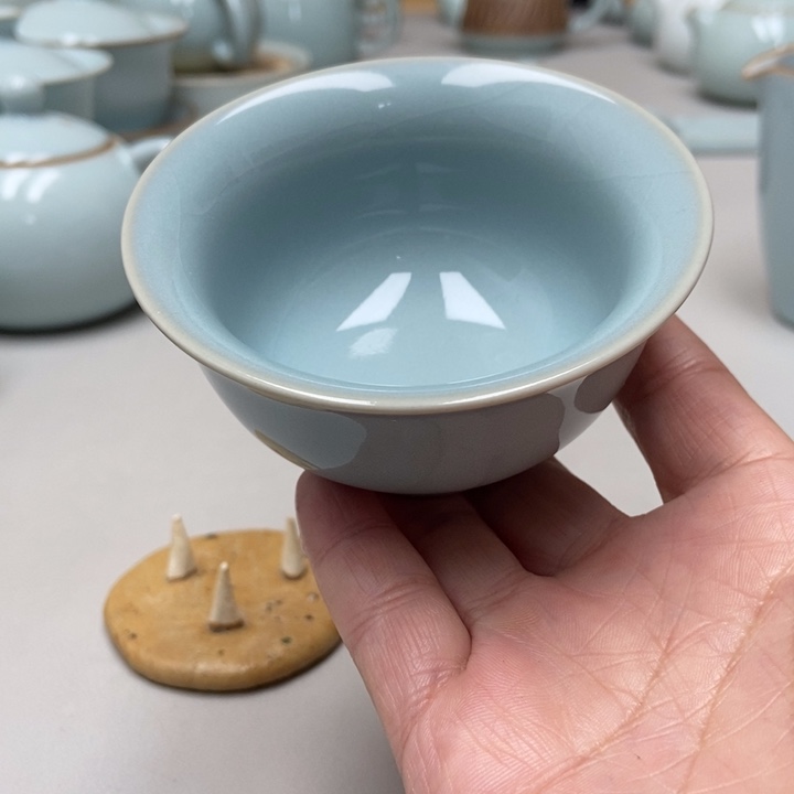 瓷支钉永乐杯带礼盒