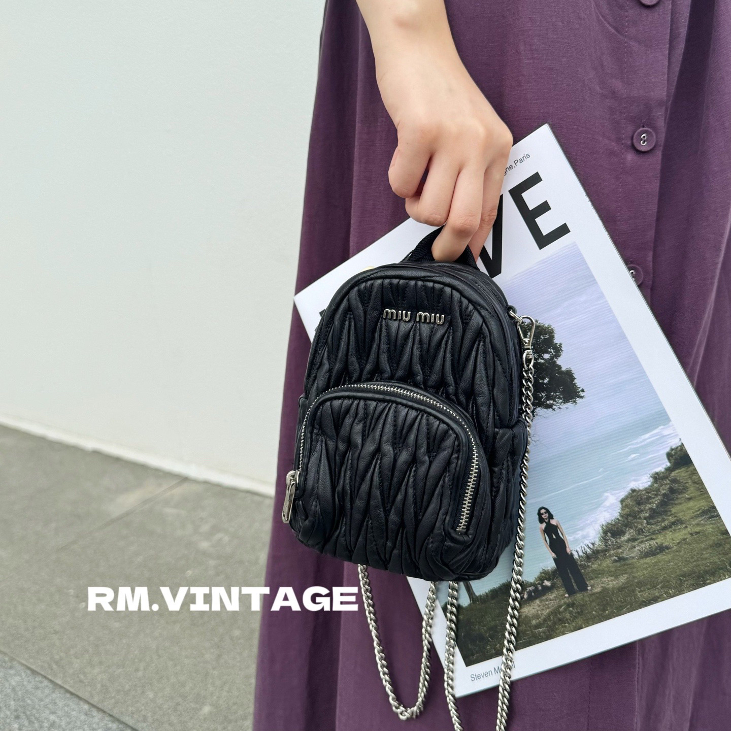 95新 MIU MIU/缪缪 入目 mini小书包单肩包 98214