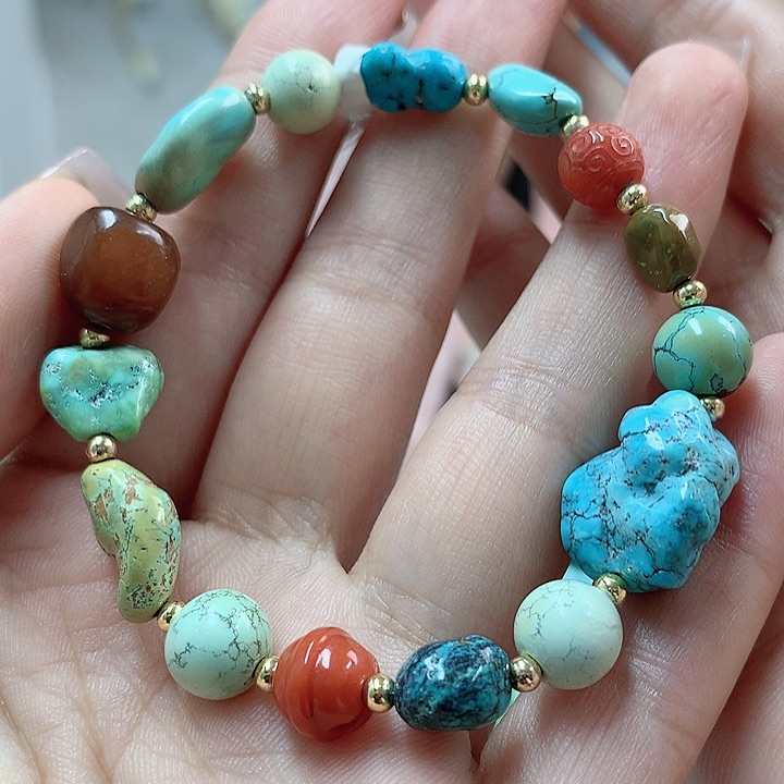 绿松石珠宝奇石未镶嵌