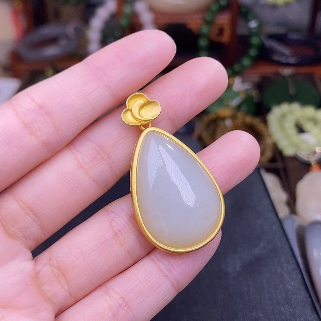 和田玉925.银吊坠清货价未镶嵌