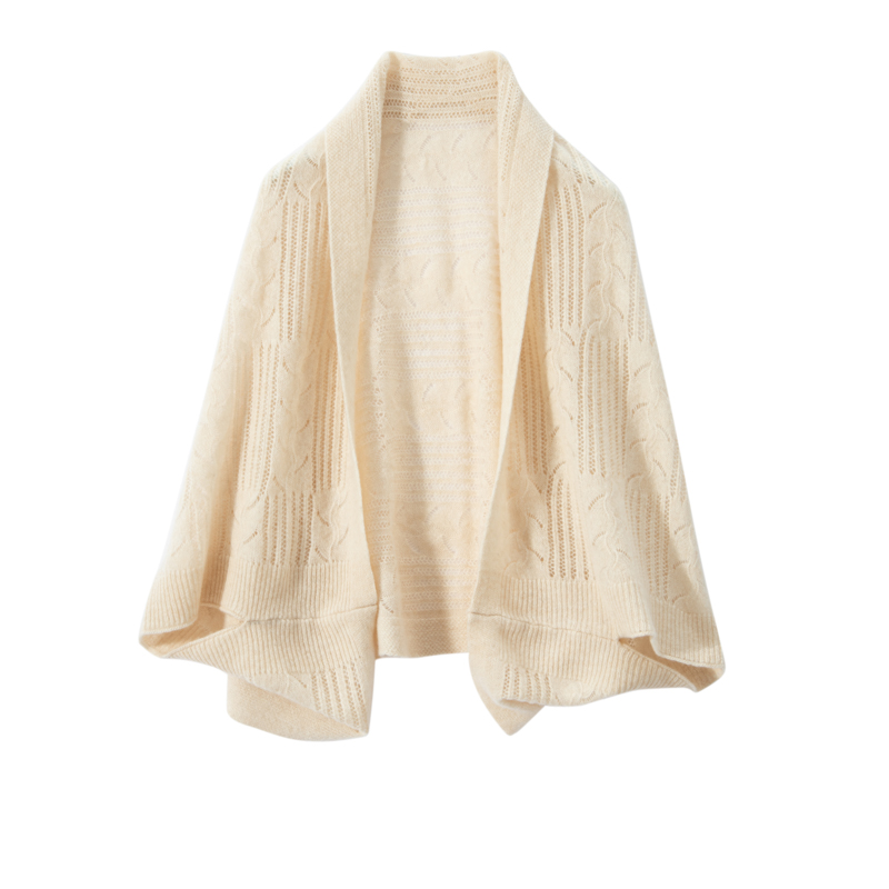 100%纯山羊绒1019护肩颈护肩女士纯色成人法式秋季保暖秋冬披肩