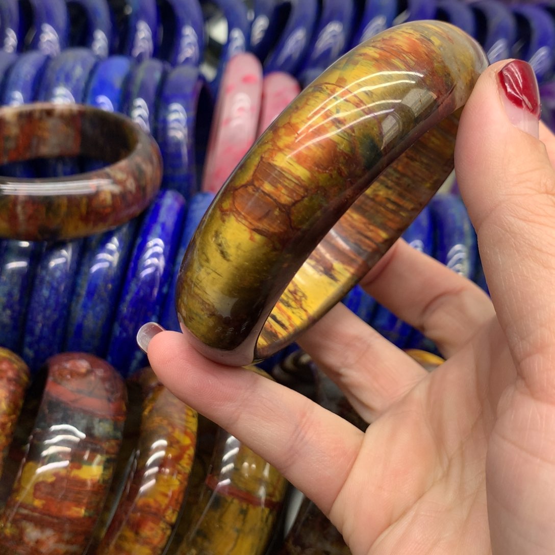 青金石手镯未镶嵌手镯