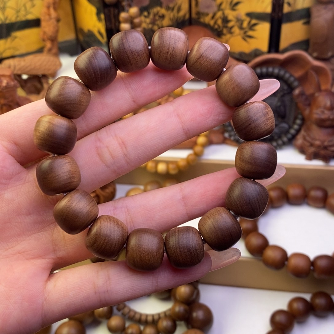 期***待檀香木手串/手链奶香1314单圈沉水黑肉老料