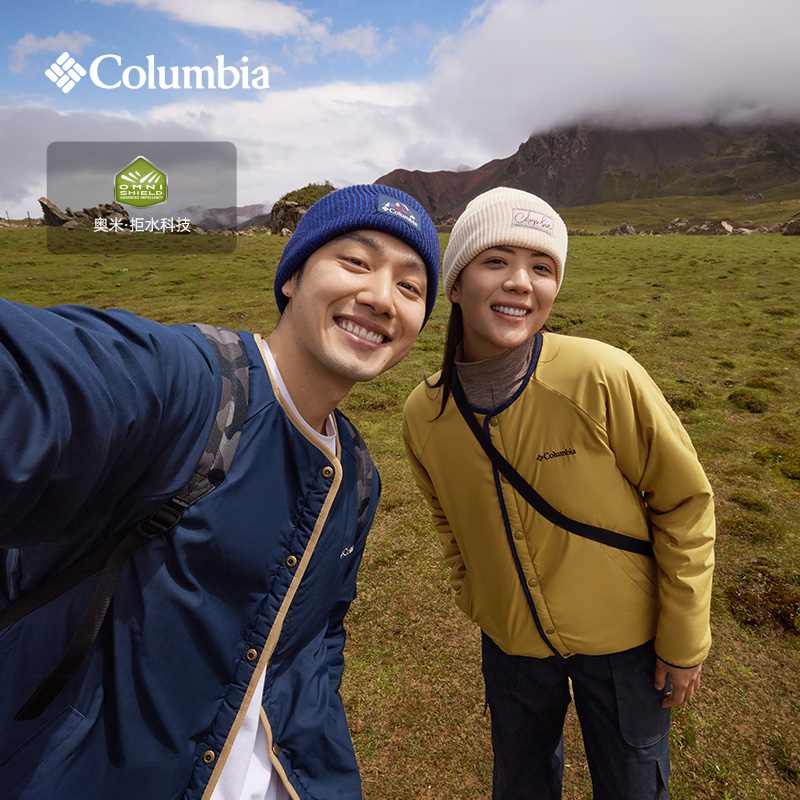 【张婧仪同款】哥伦比亚户外男女拒水时尚可双面穿运动抓绒衣AE5693
