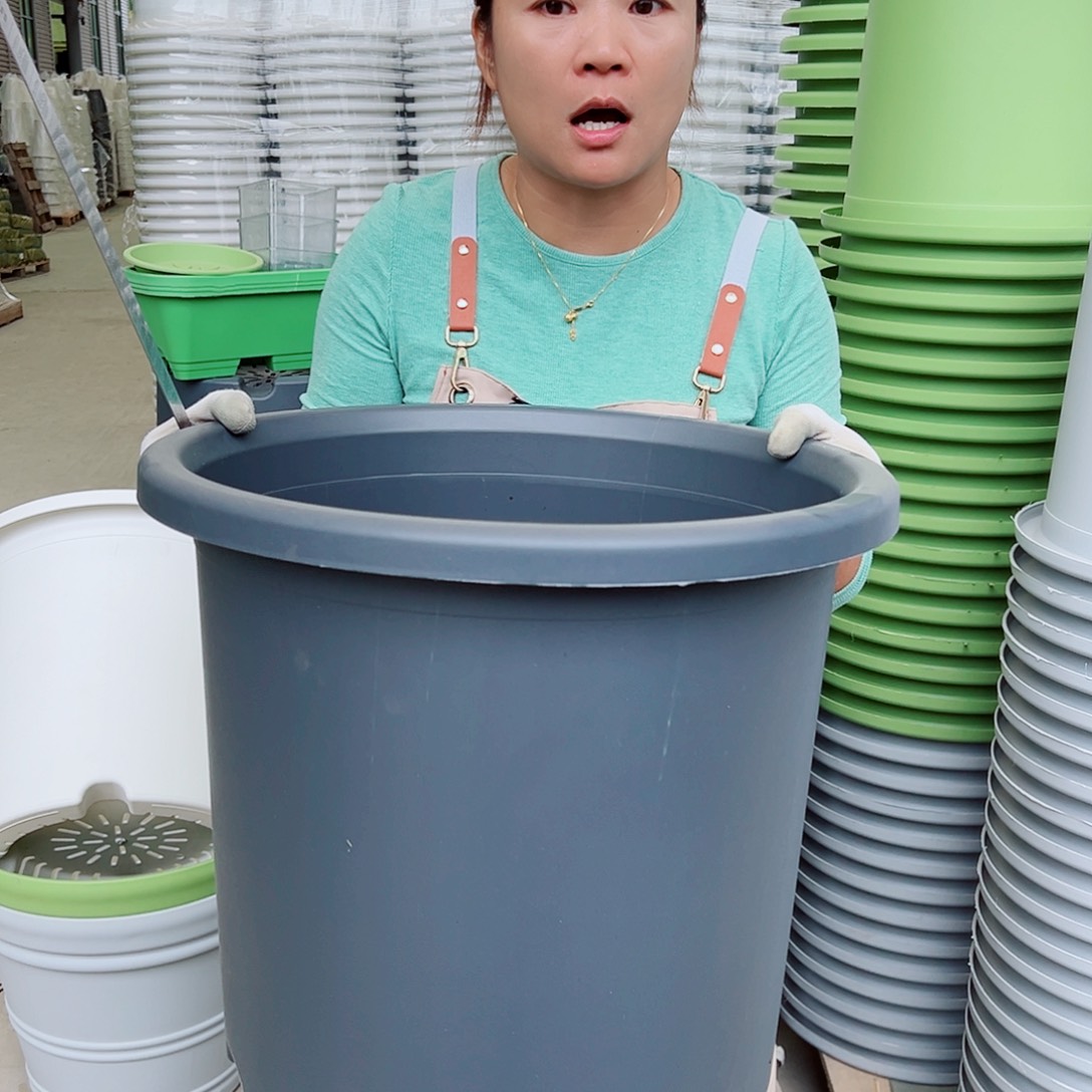 四季盆9#灰黑色2个无托