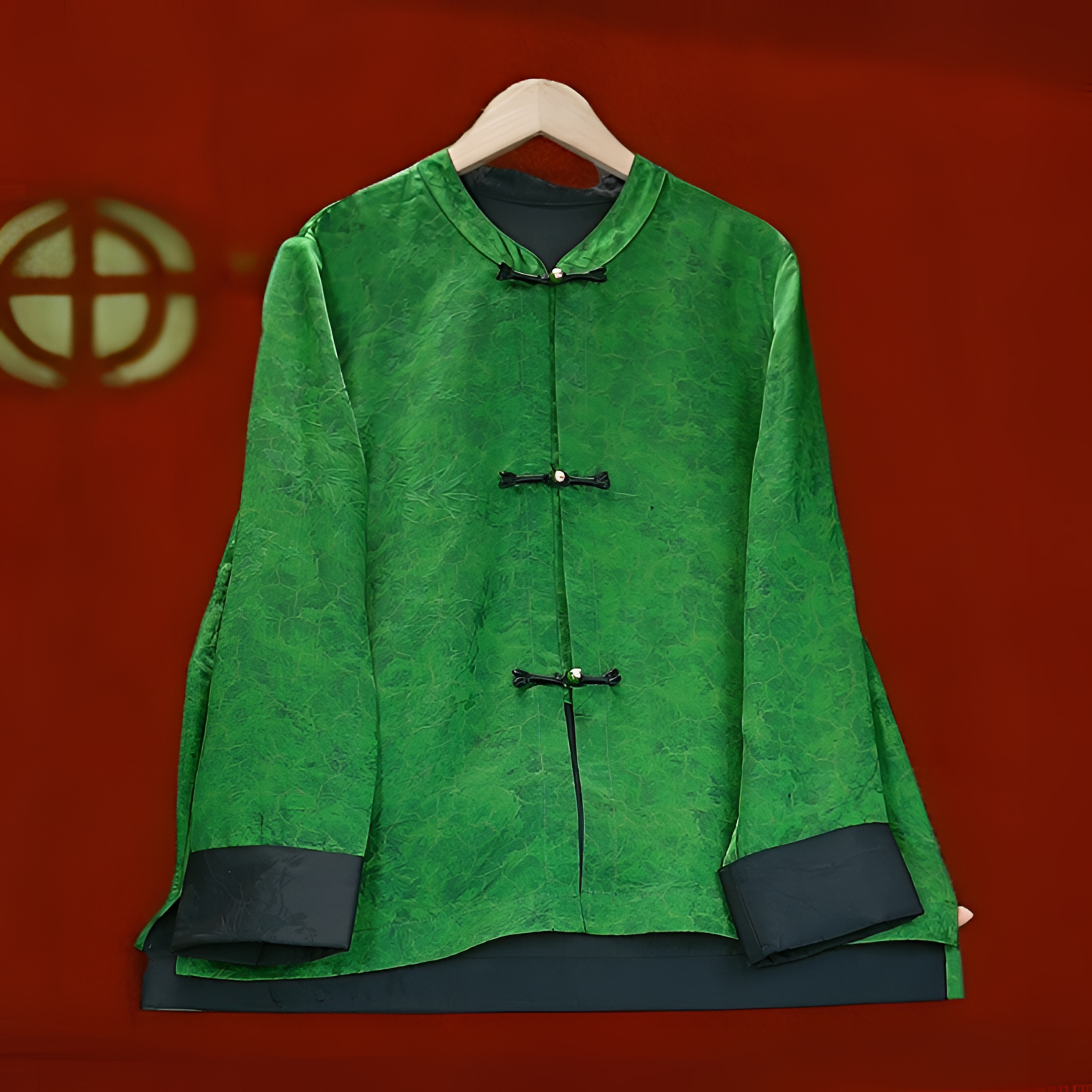<<非遗美学>>新中式油皮重锻香云老料外套T1319