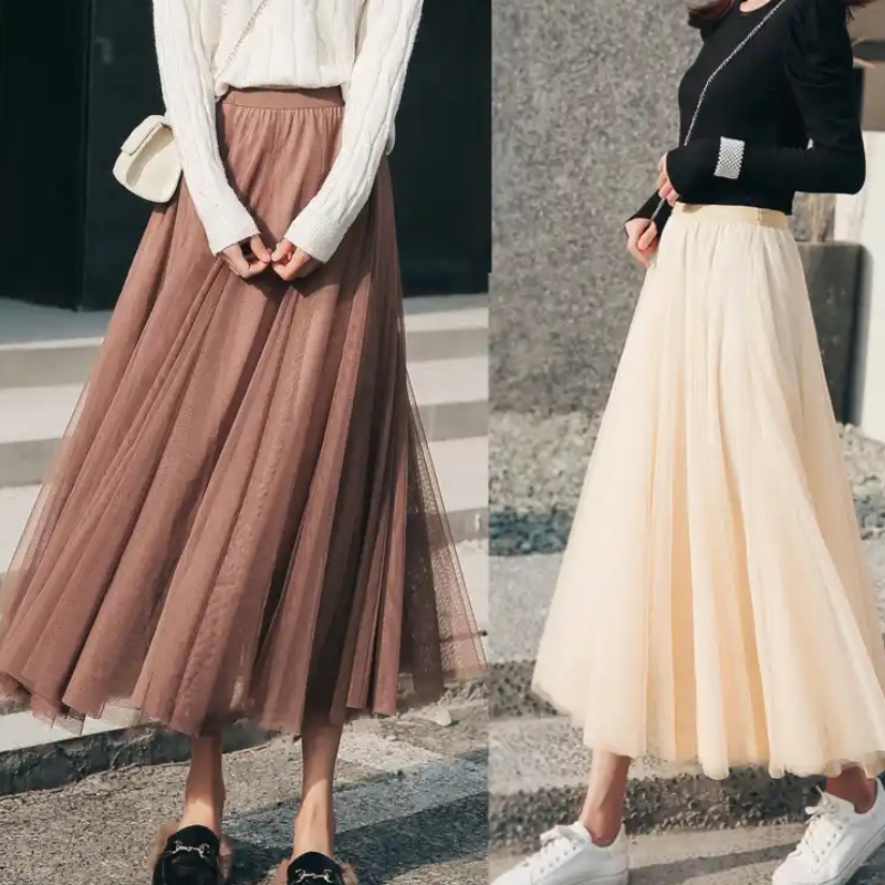 半身裙显瘦高腰时尚休闲百搭夏季格子A字洋气学院风韩版秋冬