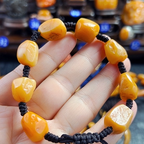 田黄石田黄石原石手串