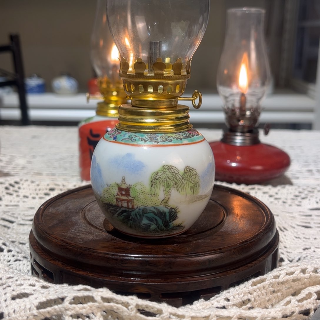 摆件景德镇陶瓷香薰灯