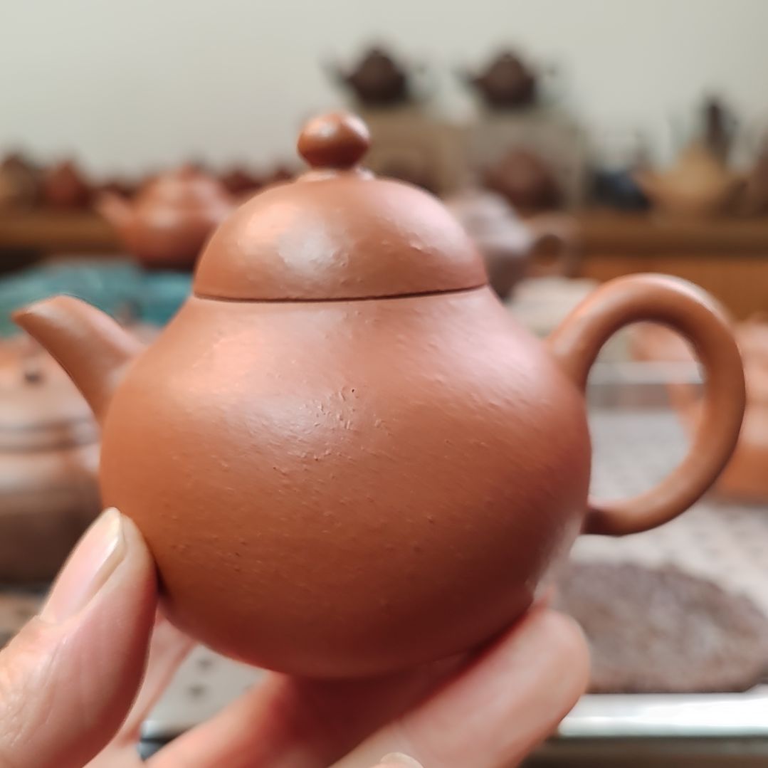 紫砂茶壶玄半手朱泥壶111