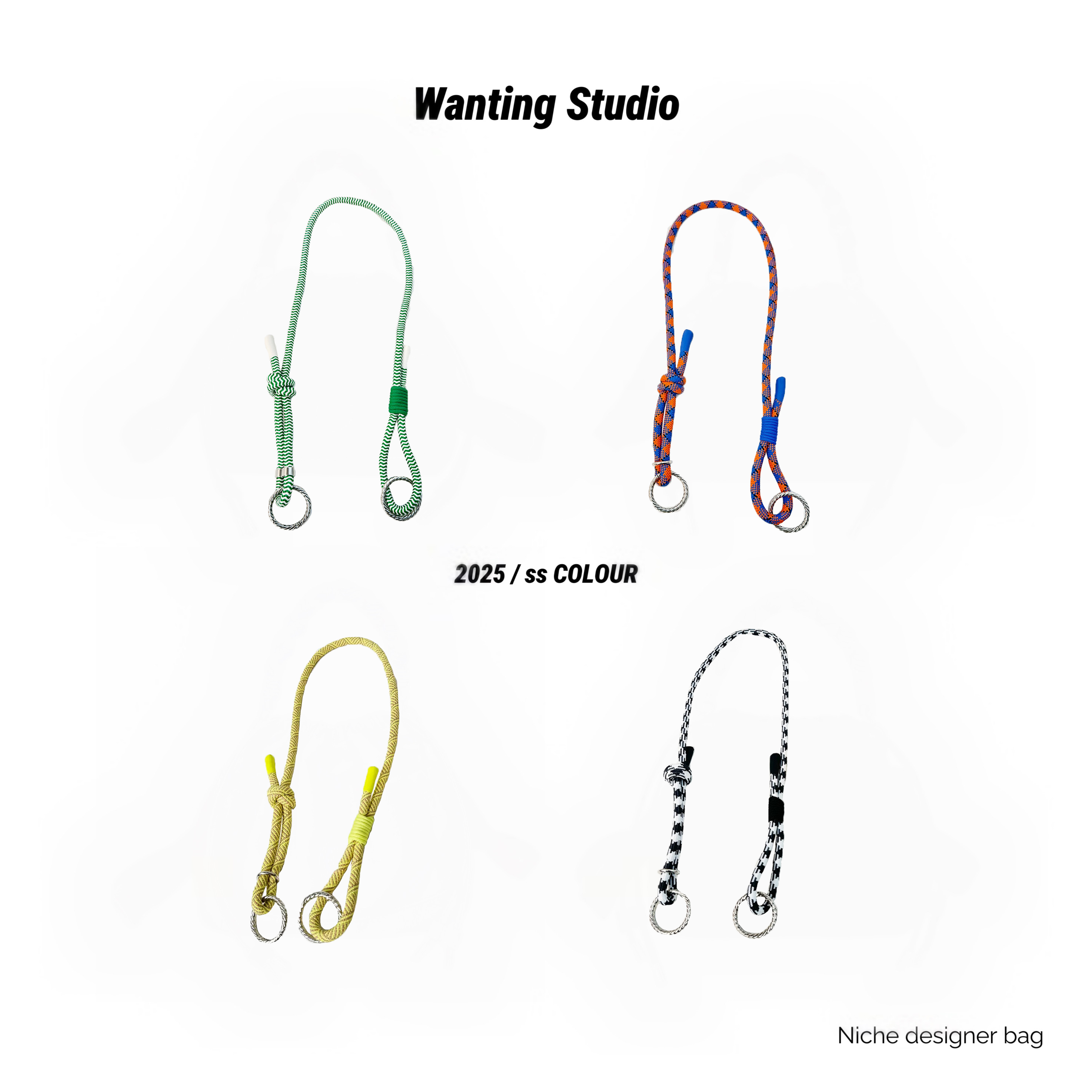 110cm可拆卸可调节斜挎长肩绳 DIY撞色休闲肩带 包包肩带