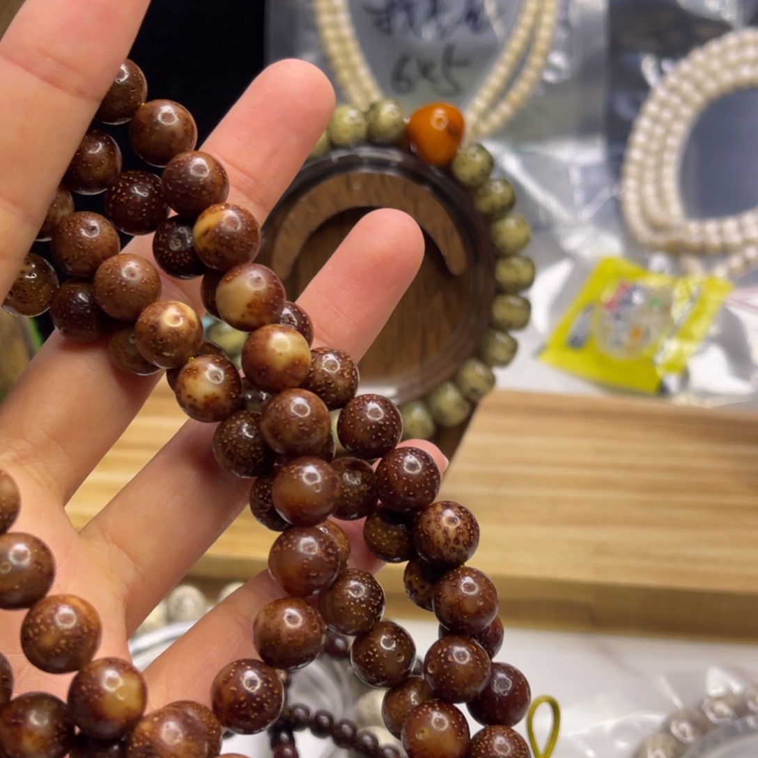 *****星月菩提手串黑金108