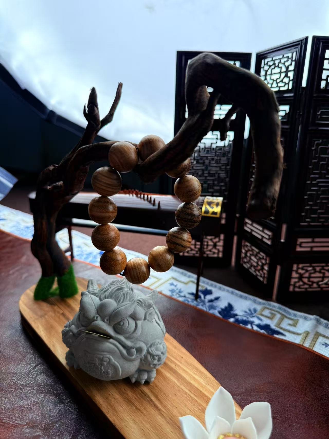 铁合金石英石手链 巴布贡木 2.0  090