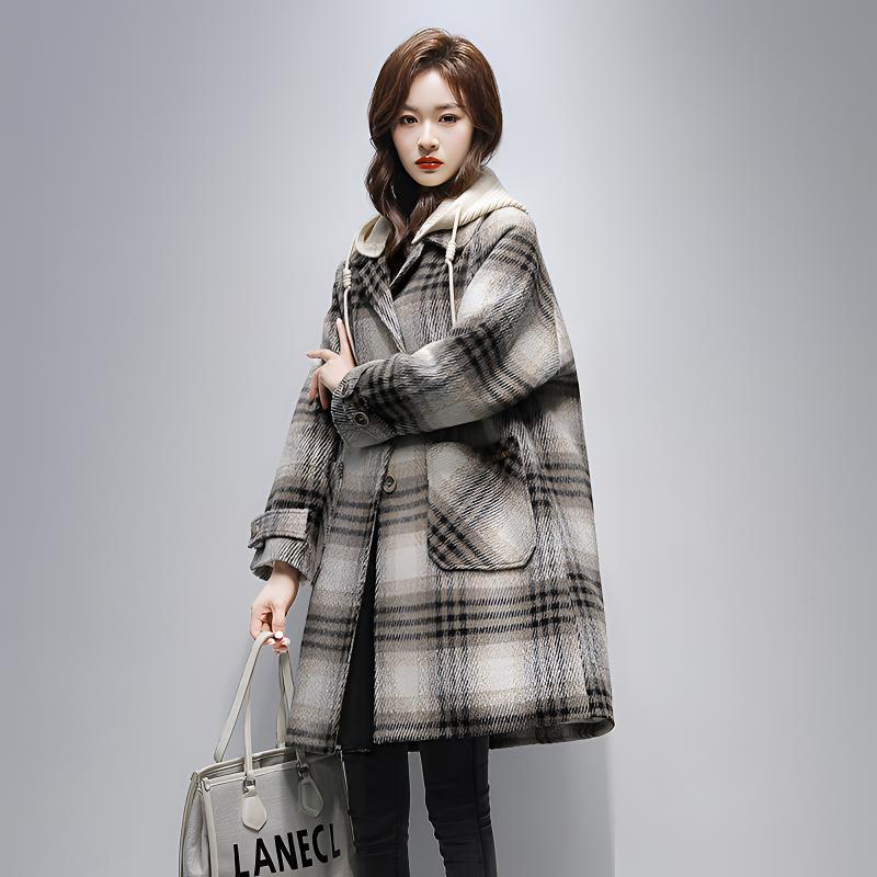 大衣羽绒服女中长款2024冬季新款休闲羽绒大衣女款爆款