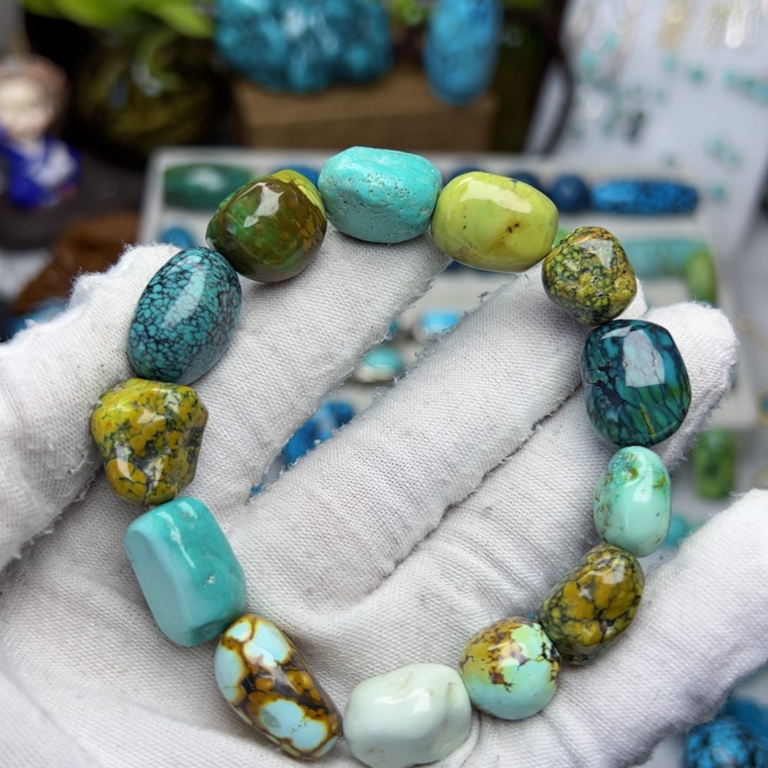 绿松石珠宝奇石未镶嵌