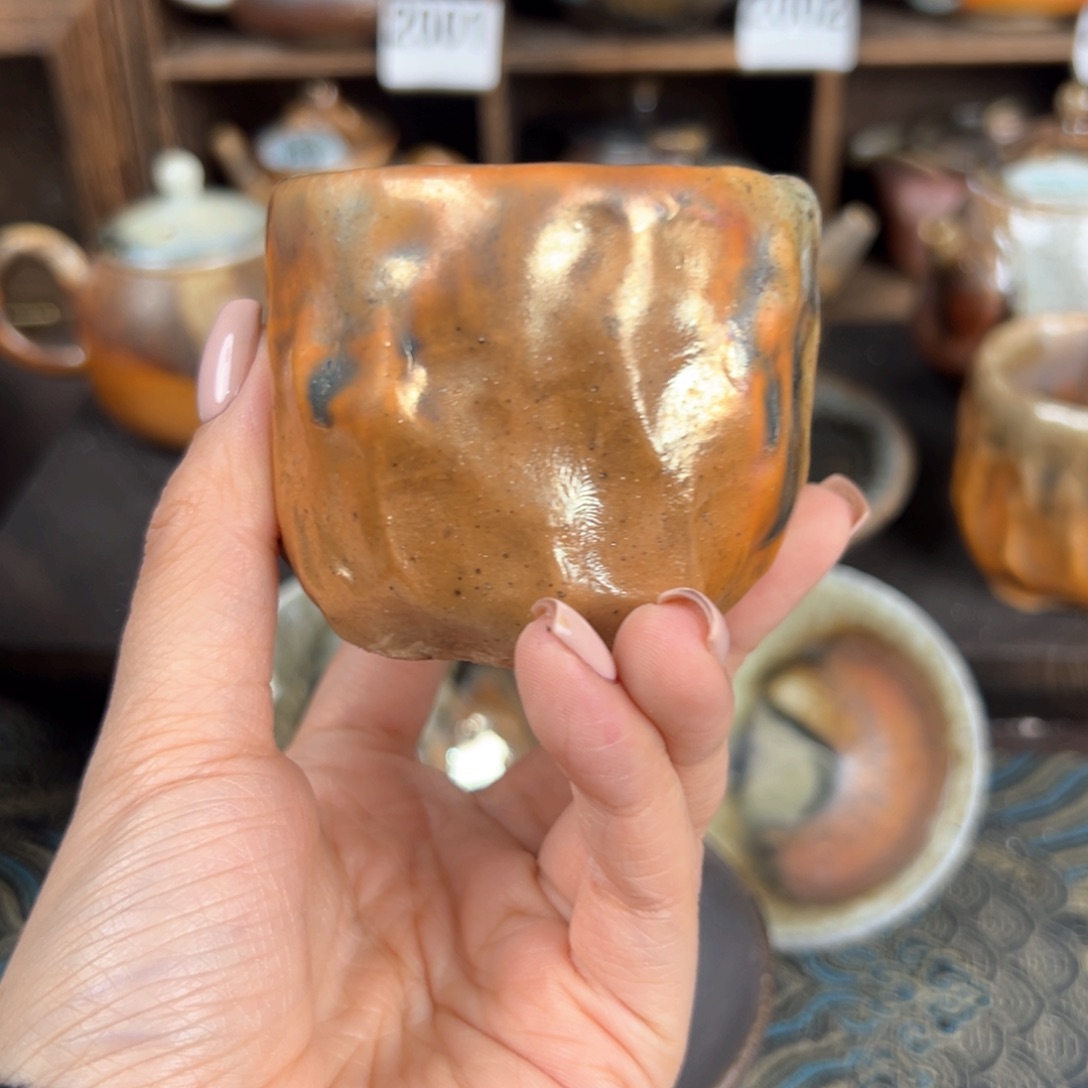 杯夏*柴烧茶器细陶主人杯