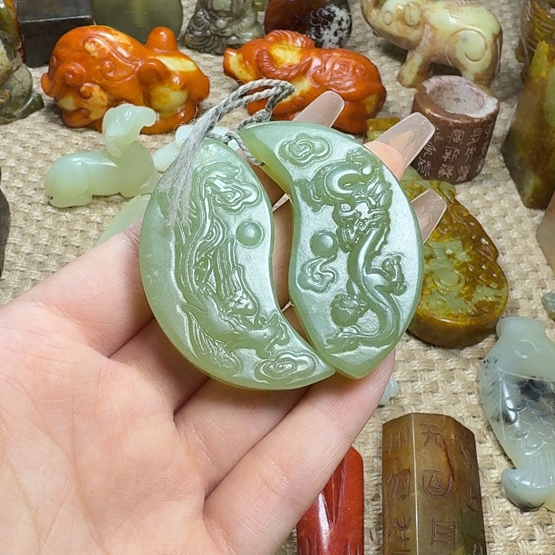白玉菩提吊坠挂件