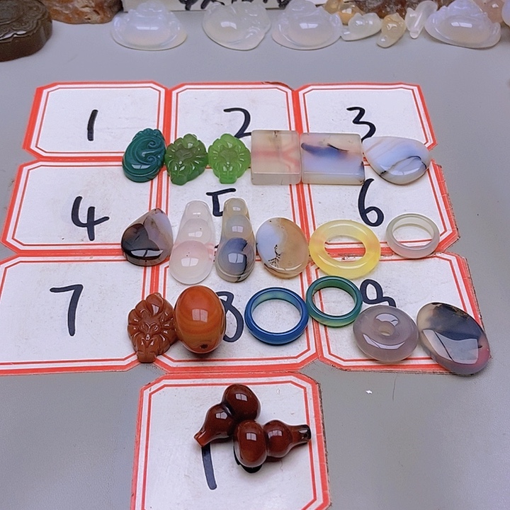 【闪购商品】未镶嵌玛瑙/玉髓珠宝半成品小*子