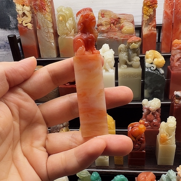 寿山石印石寿山石手工雕刻
