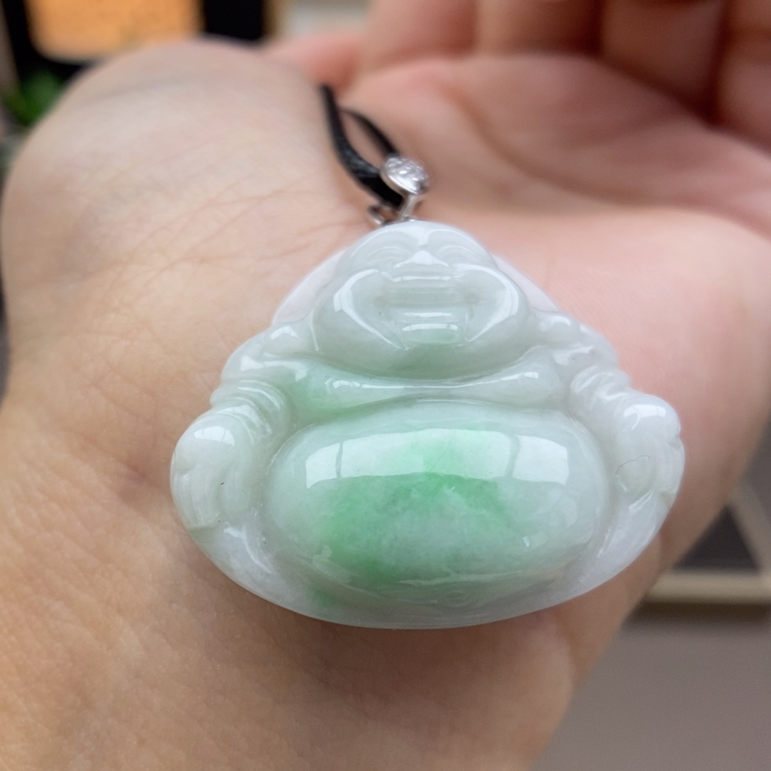 翡翠银S925镶嵌颈饰吊坠1