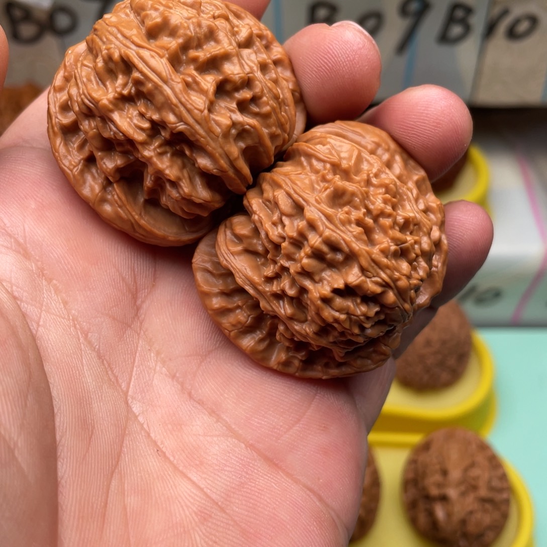 吊坠文玩核桃白狮子44