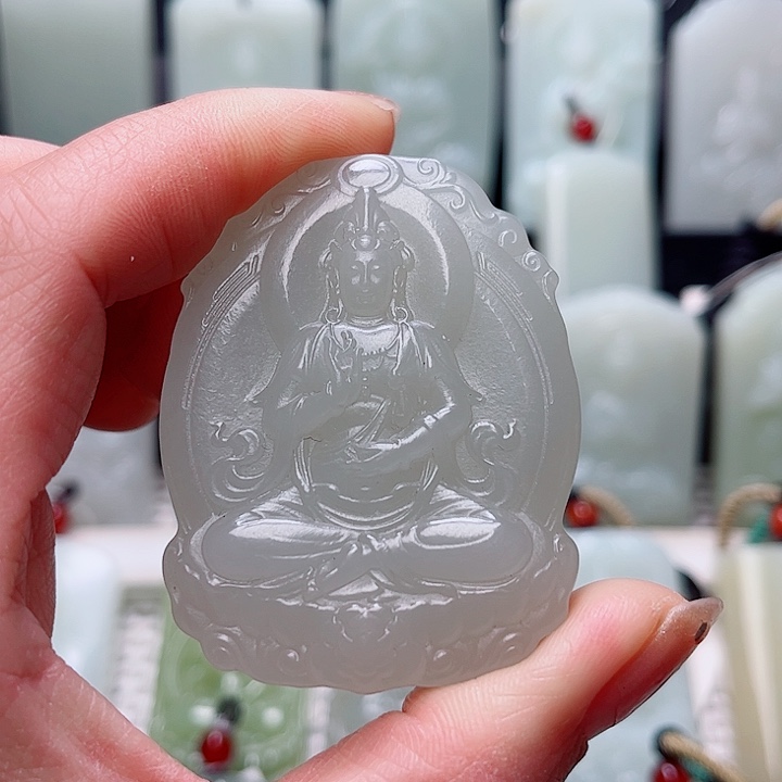 和田玉未镶嵌挂件