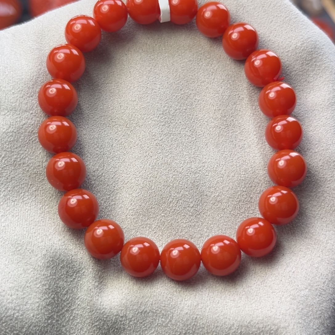 南红玛瑙未镶嵌手链