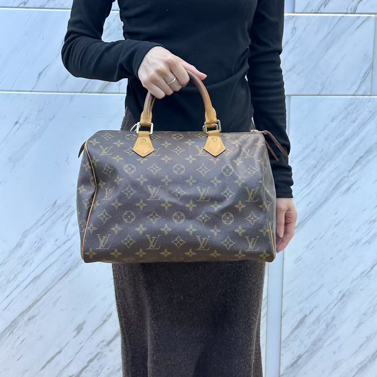 95新 LouisVuitton/路易威登 老花sp30手提包/云海优选