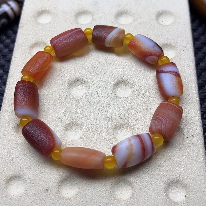玛瑙/玉髓未镶嵌手链