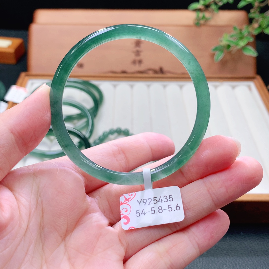 翡翠未镶嵌手镯（圆镯）