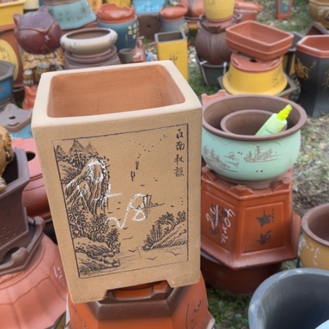 红陶紫砂花盆盆景盆栽