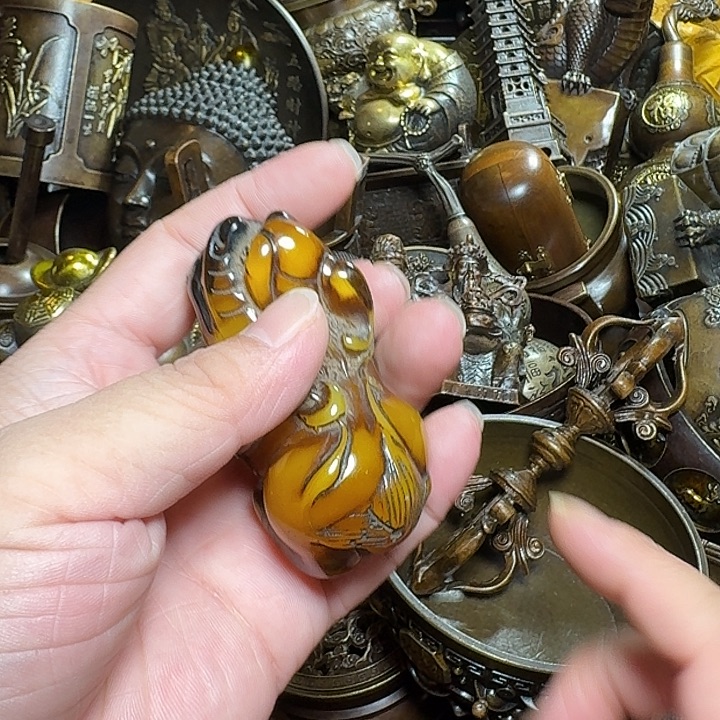 铜器摆件收收藏藏