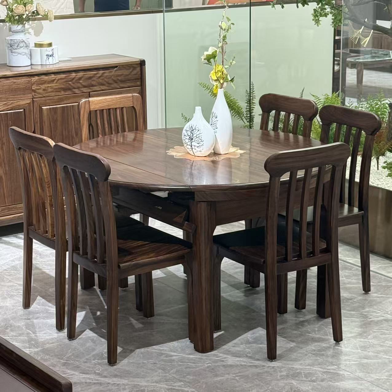 【乌金木】2055餐台1350*1350*770