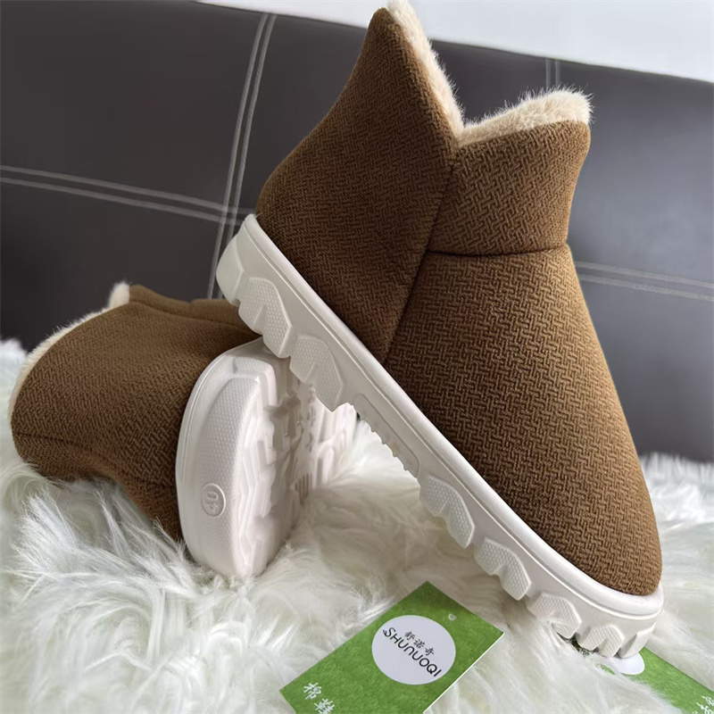 冬季男女居家加绒加厚保暖鞋防滑耐磨室外大棉鞋