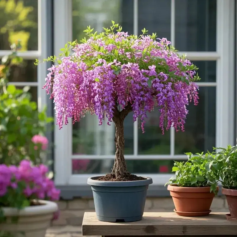 紫藤花盆栽树苗花卉盆景阳台庭院绿植物浓香花卉耐寒耐热四季开花