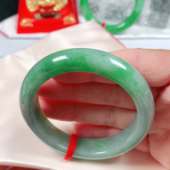 未镶嵌手镯翡翠  编号Sy1001 正圈50