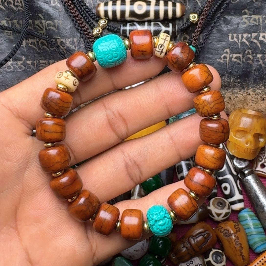 金刚菩提手串牦牛骨