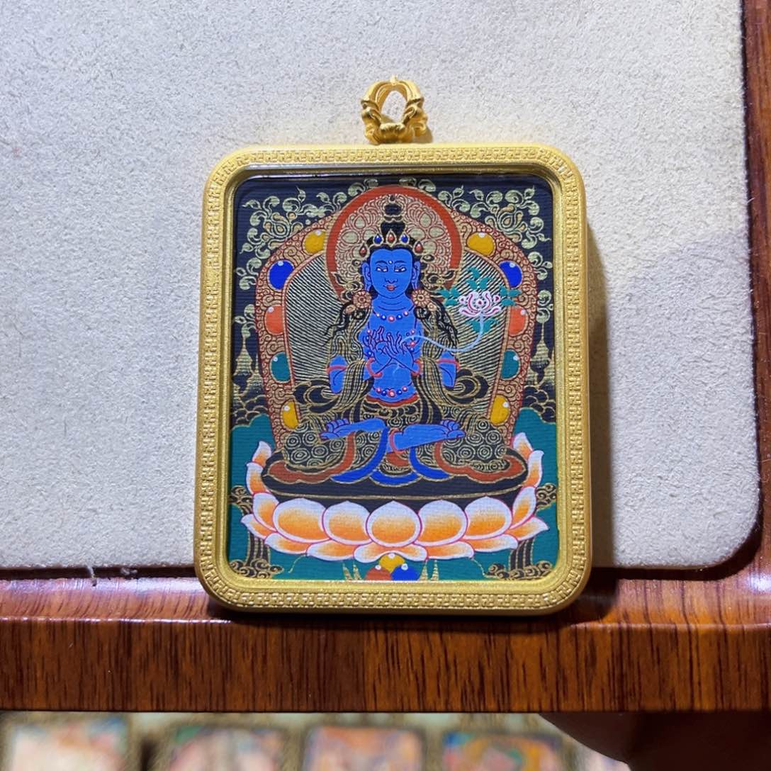 吊坠热贡手绘大势至