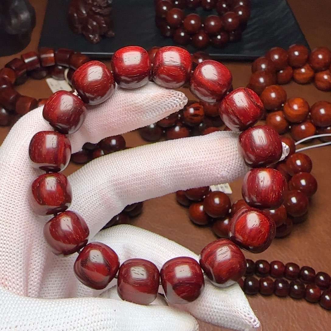 手串/手链小叶紫檀原生态印度小叶紫檀13.14顶泥