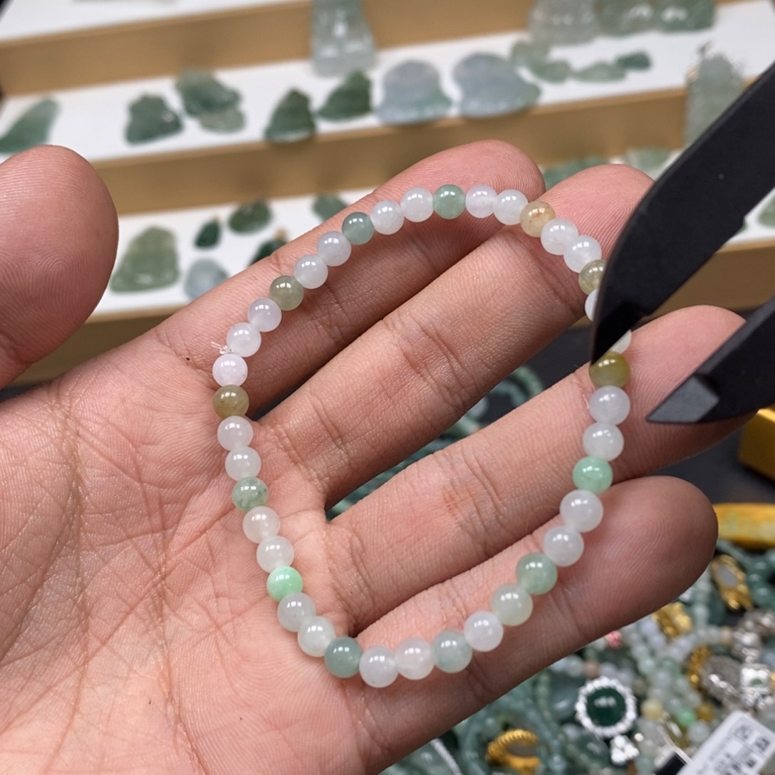 翡翠未镶嵌手链天然a货翡翠57