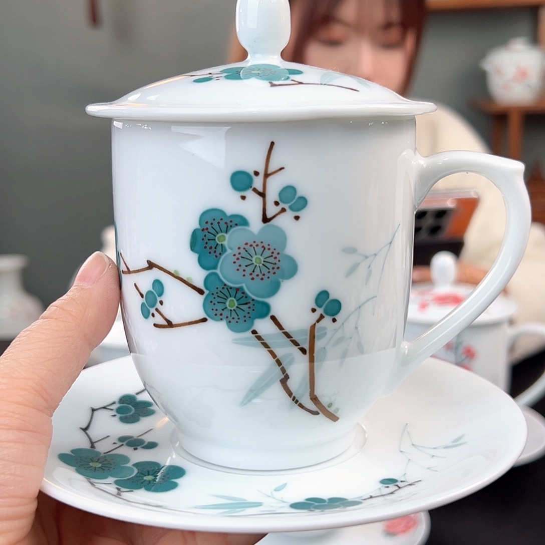 翠竹绿梅二号办公杯